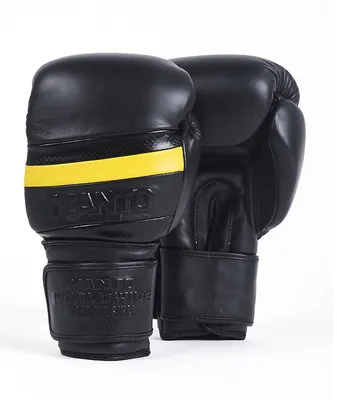 Купить БОКСЕРСКИЕ ПЕРЧАТКИ MANTO BOXING GLOVES CARBON в черном цвете картинки