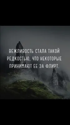 Вежливость стала такой редкостью, что некоторые принимают её за флирт. |  Цитаты, Случайные цитаты, Мудрые цитаты картинки