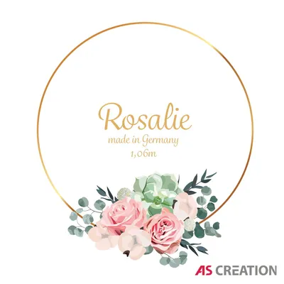 ᐉ Обои AS Creation Rosalie 38602-4 вензеля и цветочки ярко-розовые ширина  106 см купить в Украине недорого | Мир Обоев картинки