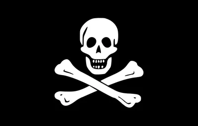 Обои Пиратский Флаг, Весёлый Роджер, Jolly Roger, Череп и кости, Эдварда  Инглэнда картинки на рабочий стол, раздел минимализм - скачать картинки