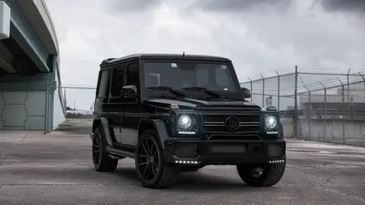 Фото обои Черный Mercedes G-class, Мерседес, Гелендваген, тюнинг, Brabus,  спереди, фары, диски, фото Гелика. G-class картинки