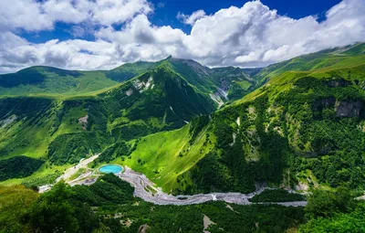 Обои небо, облака, горы, Грузия, Mtskheta-Mtianeti, Gudauri картинки на  рабочий стол, раздел пейзажи - скачать картинки