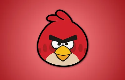 Обои птицы, red, angry birds, злые птицы, видеоигры, энгри бердс картинки  на рабочий стол, раздел минимализм - скачать картинки