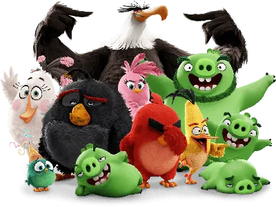 Angry Birds в кино картинка с главными героями - Angry Birds в кино -  YouLoveIt.ru картинки