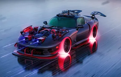 Обои Авто, Машина, Dodge, Арт, Графика, Viper, Dodge Viper, Суперкар,  Фантастика, Hot Wheels, Додж Вайпер, Concept Cars картинки на рабочий стол,  раздел арт - скачать картинки