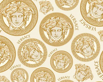 Versace Home Обои «Графика, Золото, Кремовые, Металлик» 386115 картинки