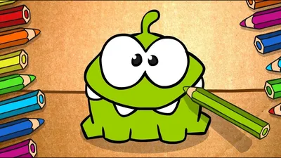 Рисуем Ам Няма. How to draw Om Nom. Как нарисовать Ам Няма. - YouTube картинки