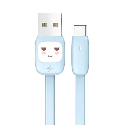 USB A - Type C гибкий кабель бирюзового цвета 120 см (SJ232U8B03) купить в  Benks Shop картинки