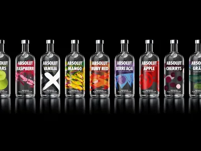 Ассортимент вкусов водки Absolut Обои для рабочего стола 1024x768 картинки