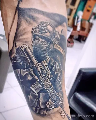 Фото тату военных, солдат и воинов 19.12.2021 №0743 - Tattoos of military -  tatufoto.com - tatufoto.com картинки