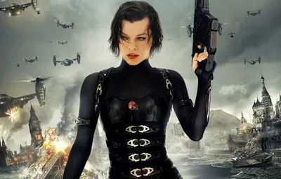 Обои взрыв, зомби, Милла Йовович, Milla Jovovich, Resident Evil  Retribution, Обитель зла Возмездие картинки на рабочий стол, раздел фильмы  - скачать картинки