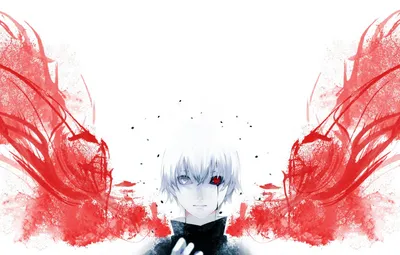 Обои парень, Tokyo Ghoul, Токийский Гуль, Канеки Кен картинки на рабочий  стол, раздел сёнэн - скачать картинки