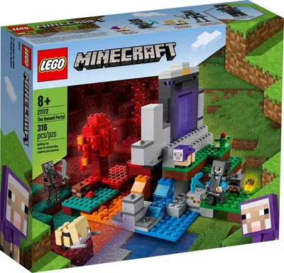 Купить 21172 Lego Minecraft Разрушенный портал, Лего Майнкрафт в Алматы от  компании \ картинки