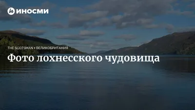 Самое убедительное фото лохнесского чудовища? | 07.10.2022, ИноСМИ картинки