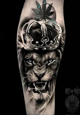 Фото пример рисунка тату оскал льва 05.02.2020 №009 -grin lion tattoo-  tatufoto.com - tatufoto.com картинки