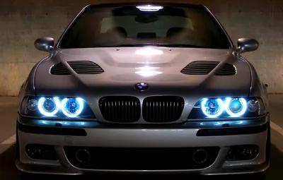 Обои машина, машины, BMW, Бумер, черная, е39, Angels Eyes картинки на  рабочий стол, раздел bmw - скачать картинки