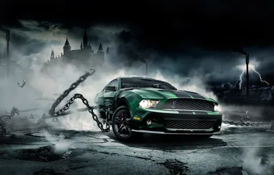 Обои Mustang, Ford, Shelby, Мустанг, цепи картинки на рабочий стол, раздел  ford - скачать картинки