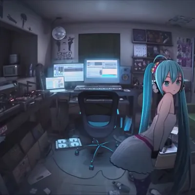 Живые обои Размер Hatsune Miku - Wallpaper Engine картинки