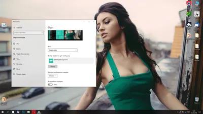 Тема Windows 10 Девушки \ картинки