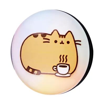 ᐉ Держатель для телефона Wave Mobile Phone Grip Cat Pusheen Coffee  (3b58b0f7) картинки