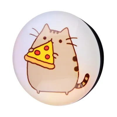 ᐉ Держатель для телефона Wave Mobile Phone Grip Cat Pusheen Pizza (e55c3ce9) картинки