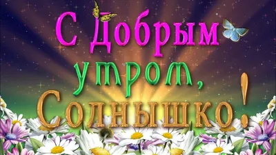 Доброе утро, солнышко! 70 картинок картинки