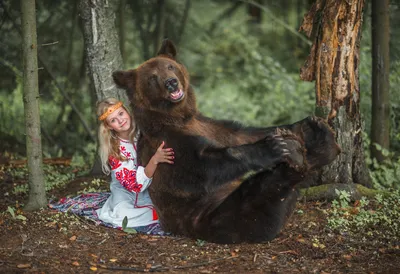 Фотосессия с настоящим медведем Степаном, Томом, Савелием. картинки