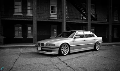 Обои bumer, семёрка, бумер, bmw 740, e38, stance на рабочий стол картинки