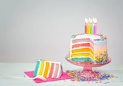 Скачать обои торт, день рождения, cake, candles, colorful, celebration,  decoration, Happy Birthday, р… | Rainbow birthday cake, Colorful birthday  cake, Rainbow cake картинки