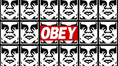 Картинка на рабочий стол Obey, трафареты, граффити, подчиняйся 1600 x 900 картинки