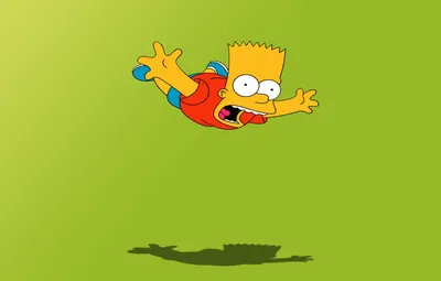 Обои мультфильм, симпсоны, полёт, барт, the simpsons, bart картинки на  рабочий стол, раздел фильмы - скачать картинки