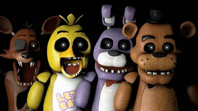 Аниматроники фнаф 1 | Five nights at freddy's, Fnaf, Five night картинки