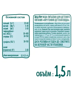 ФрутоНяня детская питьевая вода 1,5 л (6 шт) ФрутоНяня 13052004 купить за  271 ₽ в интернет-магазине Wildberries картинки