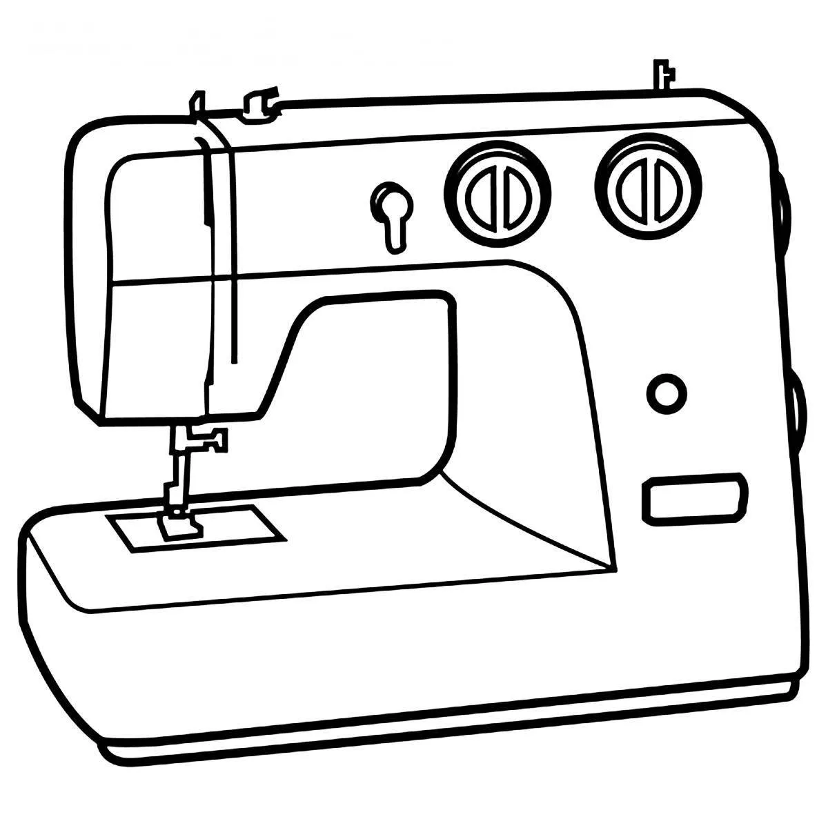 Раскраска швейная машина