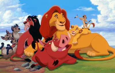 Обои Disney, Тимон, Король Лев, Симба, Пумба, Шрам, The Lion King, Муфаса  картинки на рабочий стол, раздел фильмы - скачать картинки