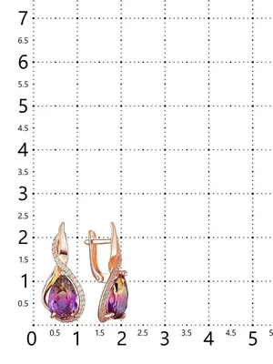 Ювелирные серьги позолоченные с аметрином Ametrin 11199967 купить в  интернет-магазине Wildberries картинки