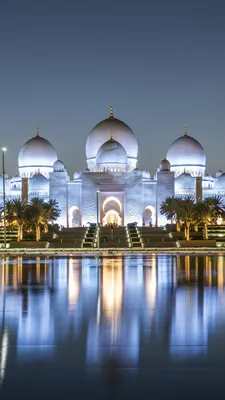 Обои Мечеть шейха Зайда, Sheikh Zayed Mosque, Abu Dhabi, 4k, Архитектура  #16650 картинки