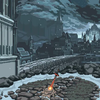 Живые обои Pixel Art (Dark Souls) - Wallpaper Engine картинки