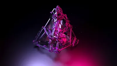 Обои пирамида, фиолетовый, pyramid, 3D, violet, HD, ОС #16382 - Страница 5 картинки