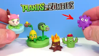 Лепим РАСТЕНИЯ из игры Растения против Зомби Часть 2 | Plants vs Zombies -  YouTube картинки