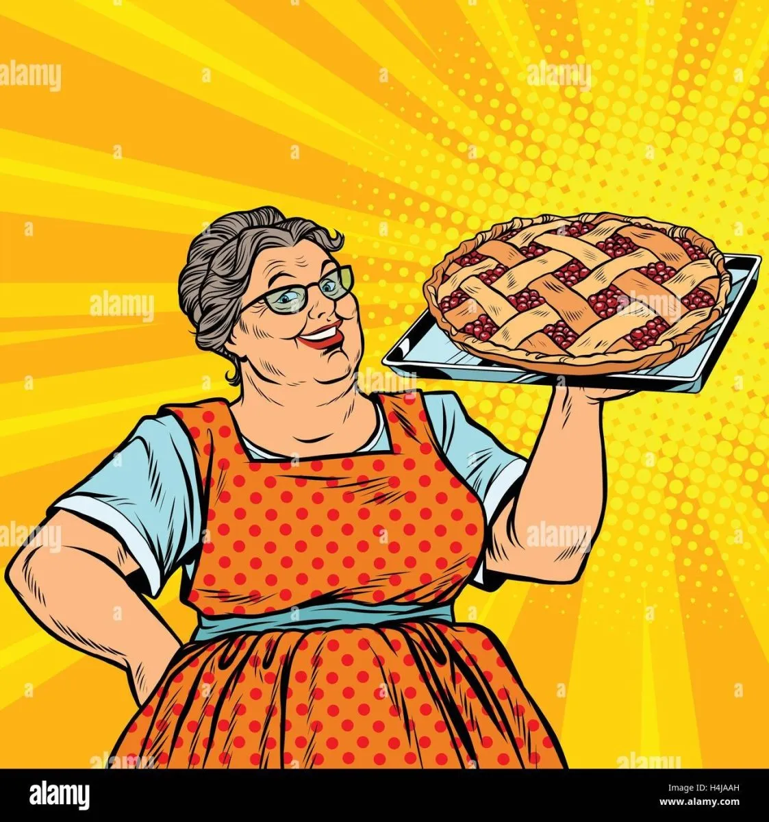 Бабушка с пирожками