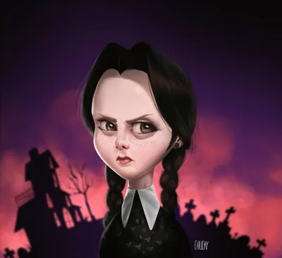 Фото Уэнсди Аддамс / Wednesday Addams из фильма Addams Family / Семейка  Аддамс, by fubango картинки