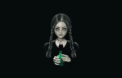 Обои Минимализм, Рисунок, Арт, Addams, Wednesday Addams, Семейка Аддамс,  Аддамс, by Vincenttrinidad, Vincenttrinidad, by Vincent Trinidad, Vincent  Trinidad, It's Wednesday Addams, Death Bores Me, Уэнздей Аддамс картинки на  рабочий стол, раздел минимализм - картинки