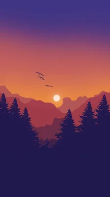 Landscape wallpaper, Landscape illustration, Minimalist wallpaper картинки