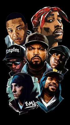 Обои рэперы старой школы, ice cube, Тупак Шакур, Снуп Догг, хип хоп музыка  для iPhone 6, 6S, 7, 8 бесплатно, заставка 750x1334 - скачать картинки и  фото картинки