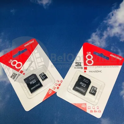 Карта памяти 8GB Smartbuy (Оригинал) micro SDНC 10 класс С адаптером картинки