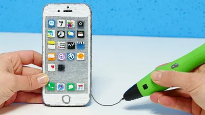 КАК СДЕЛАТЬ iPHONE 7 3D РУЧКОЙ?! 3D PEN iPHONE 7 DIY - YouTube картинки