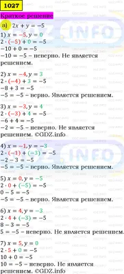 Номер задания №1027 - ГДЗ по Алгебре 7 класс: Макарычев Ю.Н. картинки