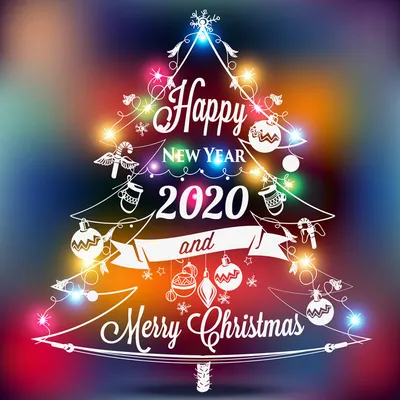 Happy New Year 2020 and Merry Christmas! - скачайте на Davno.ru картинки