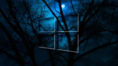 Обои Windows 10 HD Moon Night для телефона и на рабочий стол Desktop  1920x1080 Full HD картинки